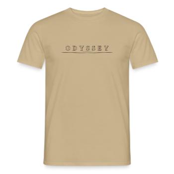 Odyssey  - Männer T-Shirt - Sandbeige - Vorne - AI Model Male 178 light (178cm)