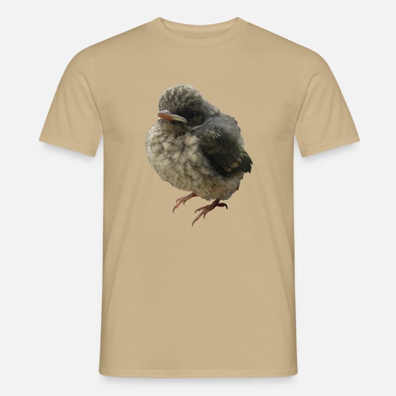 Jungvogel Ästling - Männer T-Shirt - Sandbeige