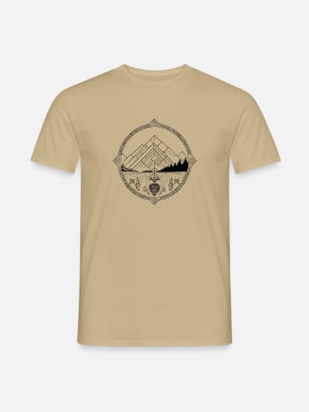 Viking Wanderlust - Männer T-Shirt - Sandbeige