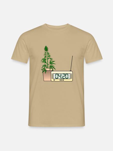 4:20 Blaze It four-twenty - Männer T-Shirt - Sandbeige