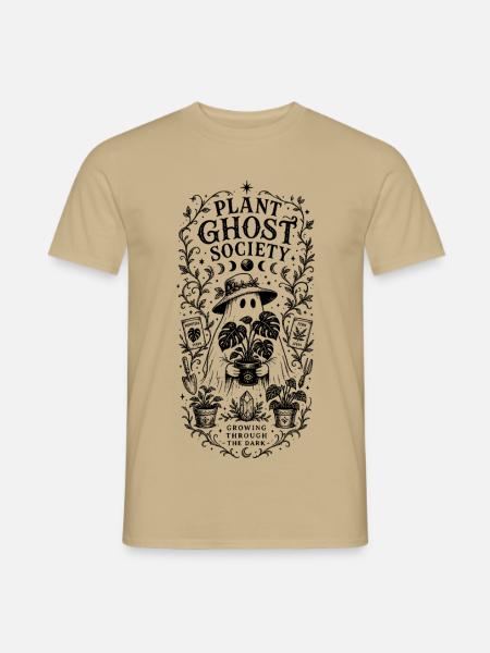 Plant Ghost Society - Männer T-Shirt - Sandbeige