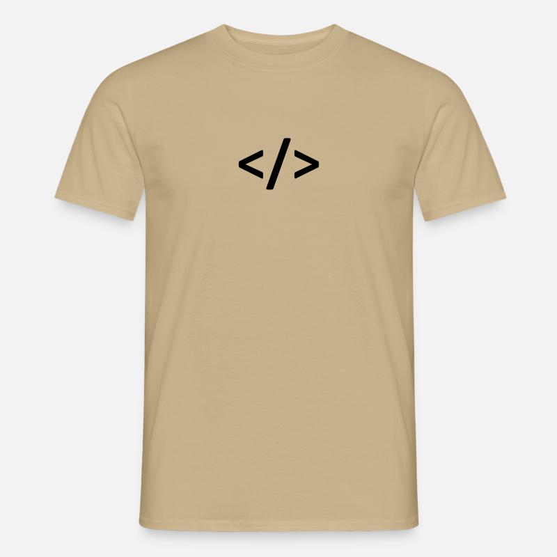 Coding - Männer T-Shirt - Sandbeige