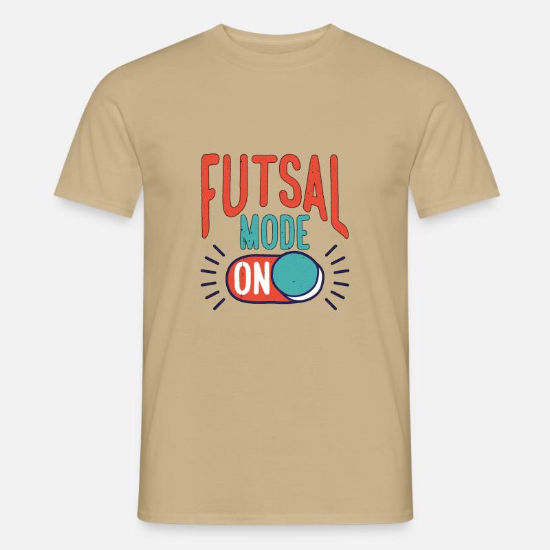 Futsal Mode On 14 - Männer T-Shirt - Sandbeige