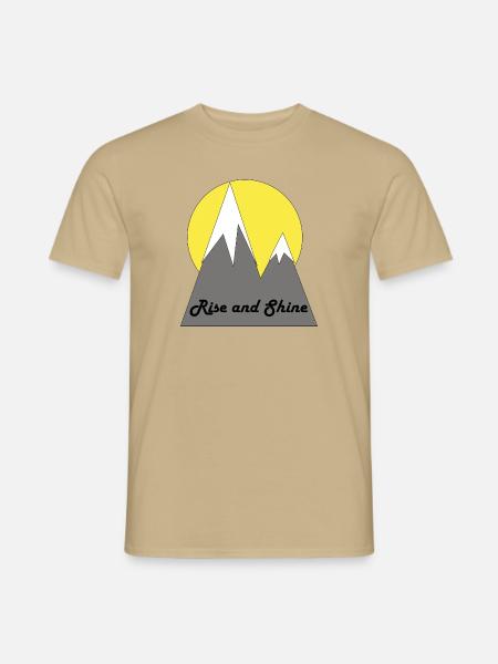 Rise and Shine - Männer T-Shirt - Sandbeige