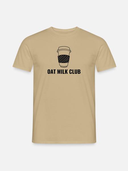 Oat Milk Club - Männer T-Shirt - Sandbeige