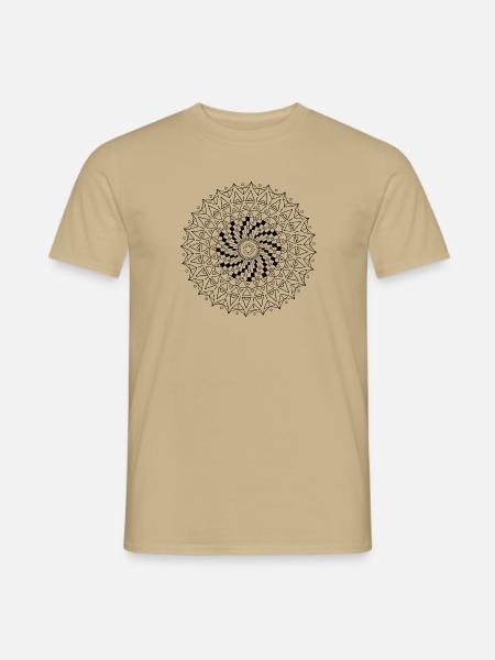 Mesmerizing Wheel - Männer T-Shirt - Sandbeige