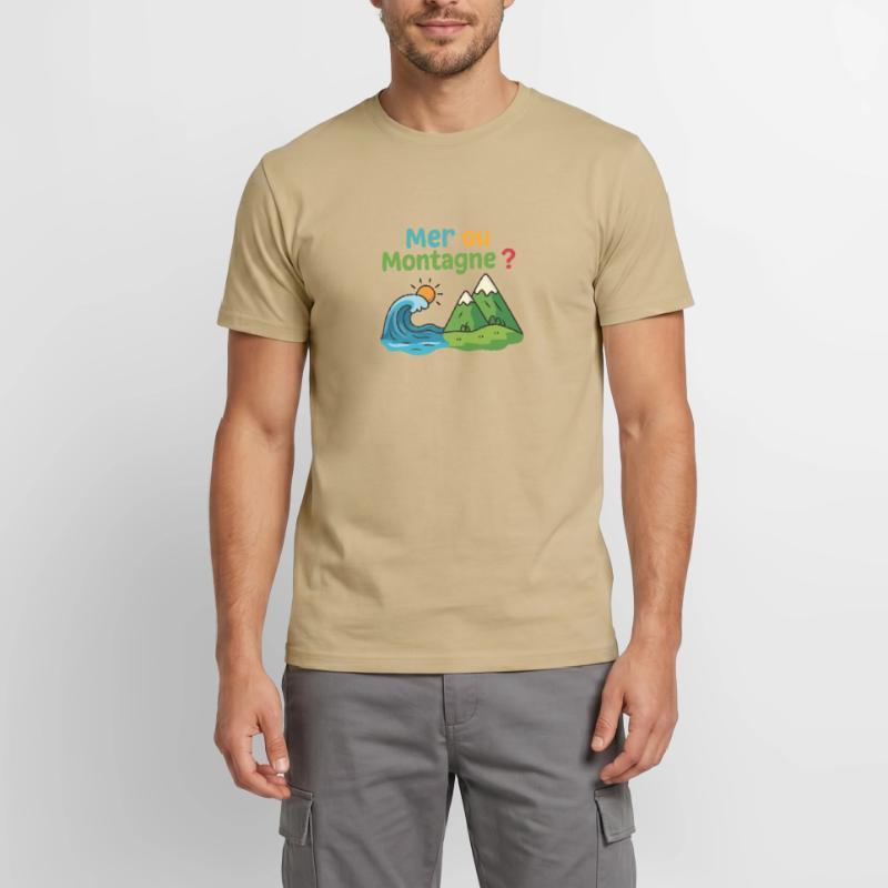 Meer oder Berg Männer T-Shirt