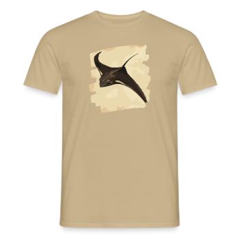 Manta Rays Retro - Men's T-Shirt - sand beige - Front - AI Model Male 178 light (178cm)