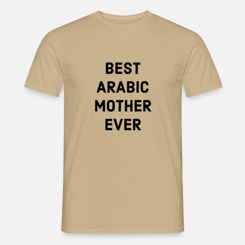 Arabisch Spruch Mutter - Männer T-Shirt - Sandbeige