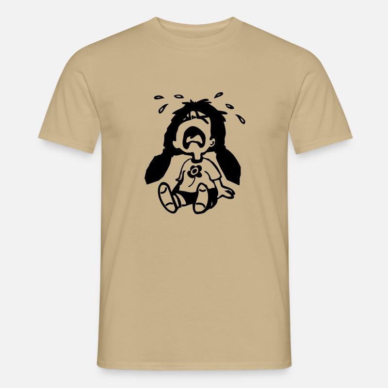 heulsuse - Männer T-Shirt - Sandbeige
