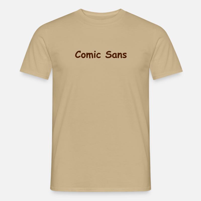 Comic Sans - Männer T-Shirt - Sandbeige