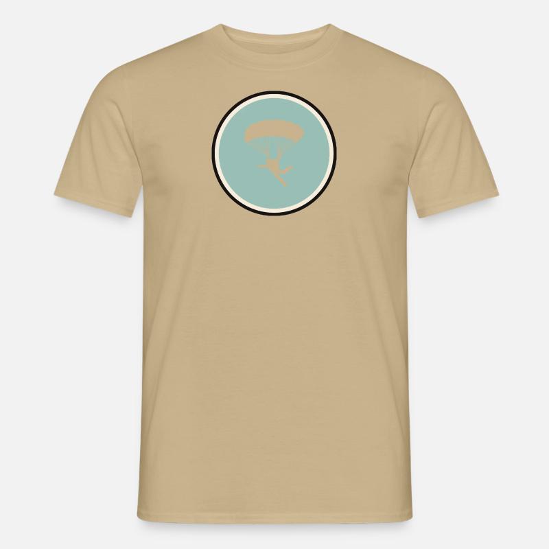 Skydiving Skydive Luft - Männer T-Shirt - Sandbeige