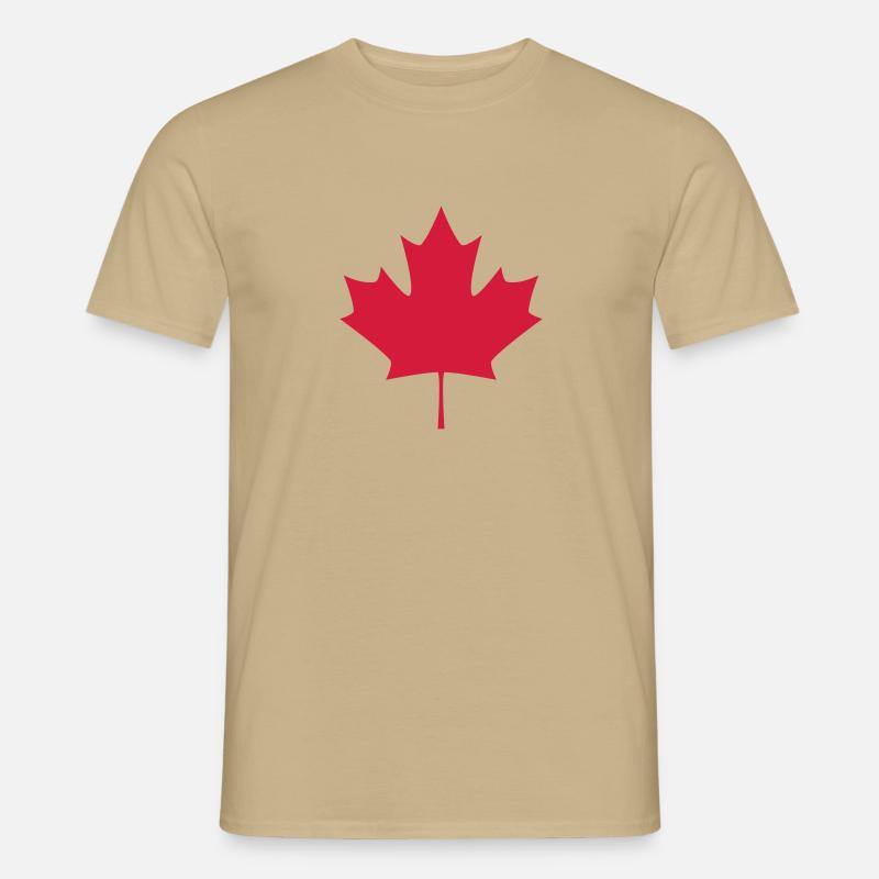 drapeau_canada2 - Männer T-Shirt - Sandbeige