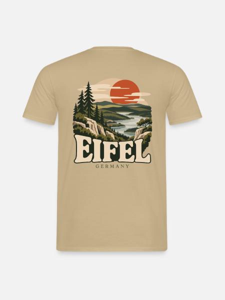 Eifel Germany Wild Nature - Männer T-Shirt - Sandbeige