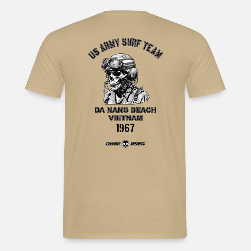 US ARMY SURF TEAM - Männer T-Shirt - Sandbeige