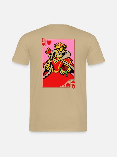 Herz-Königin Leo - weirdpeoplelovethis. - Männer T-Shirt - Sandbeige