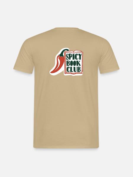 Spicy Book Club - Männer T-Shirt - Sandbeige