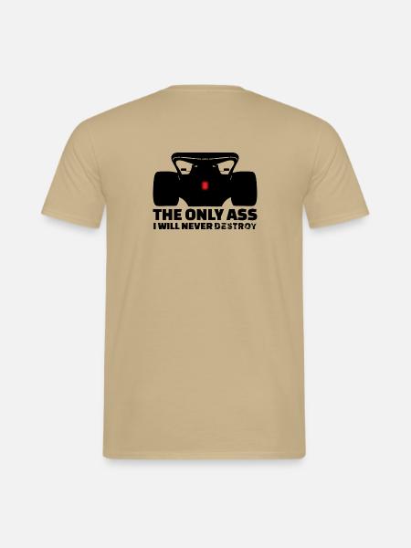 Der einzige Esel, den ich niemals zerstören werde - Männer T-Shirt - Sandbeige