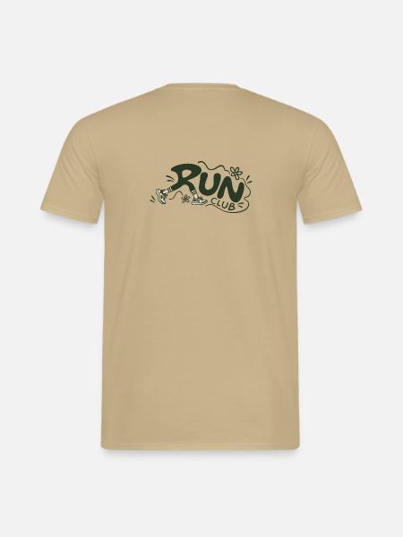 Run Club Retro Running - Männer T-Shirt - Sandbeige