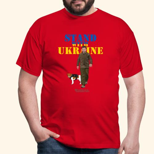 Ukraine Zelensky Patron Stand with Ukraine - Männer T-Shirt
