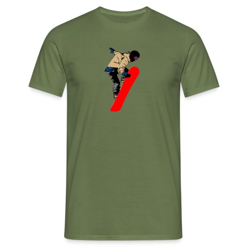 Snowboarder - Männer T-Shirt