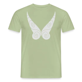 Maquette de T-shirt homme « Petites Ailes de Fée » à imprimer et personnaliser