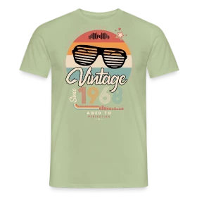 Maquette de T-shirt homme « Vintage Depuis 1968 : L'Esprit Révolutionnaire » à imprimer et personnaliser