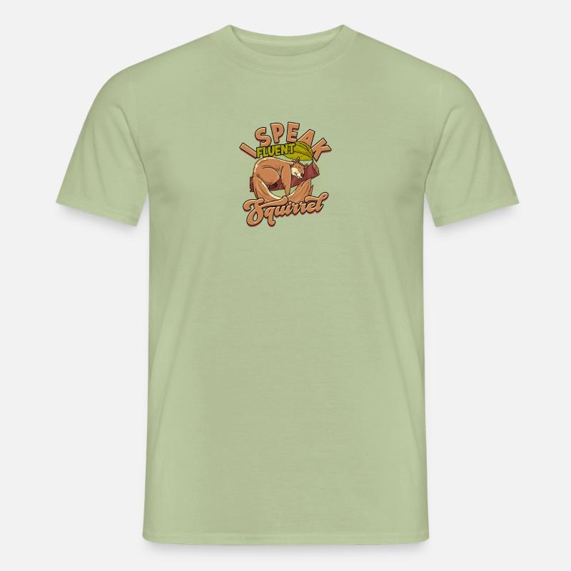 Ich spreche fließend Eichhörnchen - Eichhörnchen - Männer T-Shirt - Sage