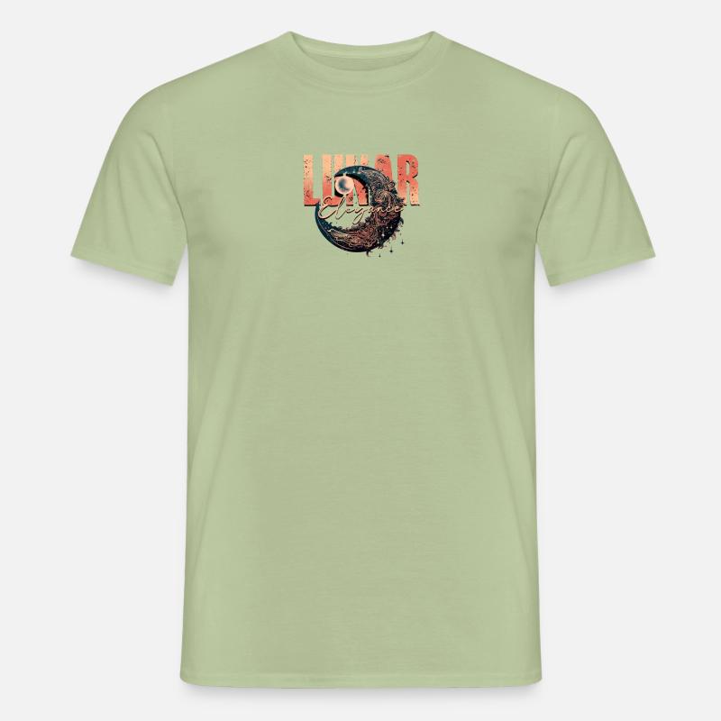 Lunar Elegance - Eclipse - Men’s T-shirt - sage