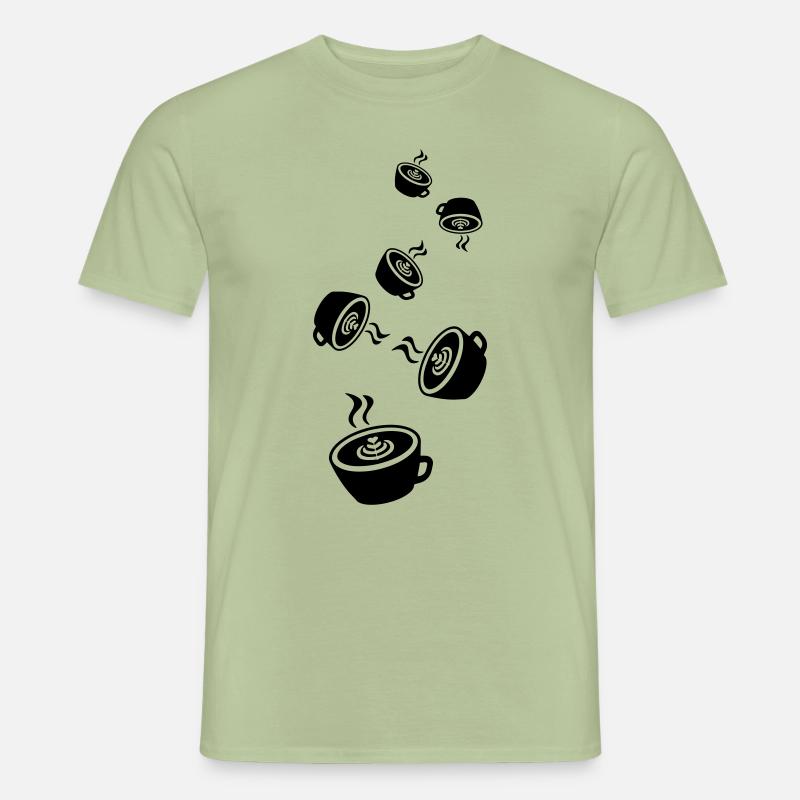 Kaffee Icon - Männer T-Shirt - Sage