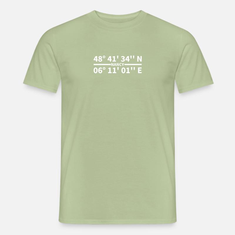 Nancy coordinates Men’s T-shirt