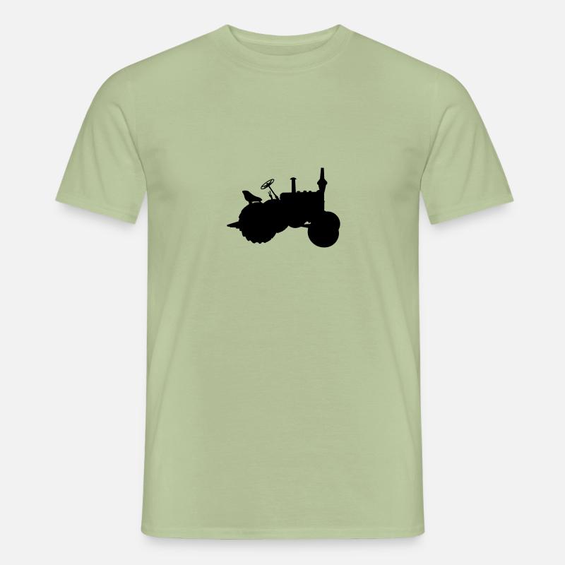 Oldtimer Trecker - T-shirt homme - vert sauge