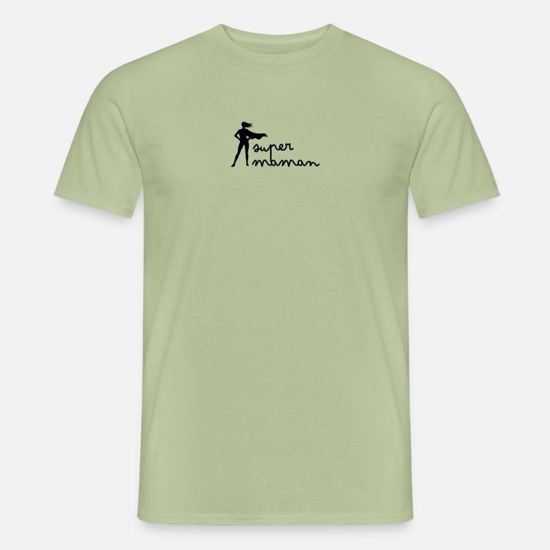 Super Mama - Männer T-Shirt - Sage