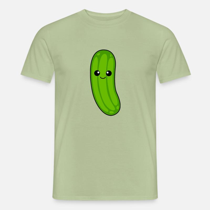 Gurke Comic - Männer T-Shirt - Sage