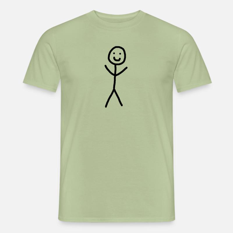 Figurine allumette heureuse T-shirt homme