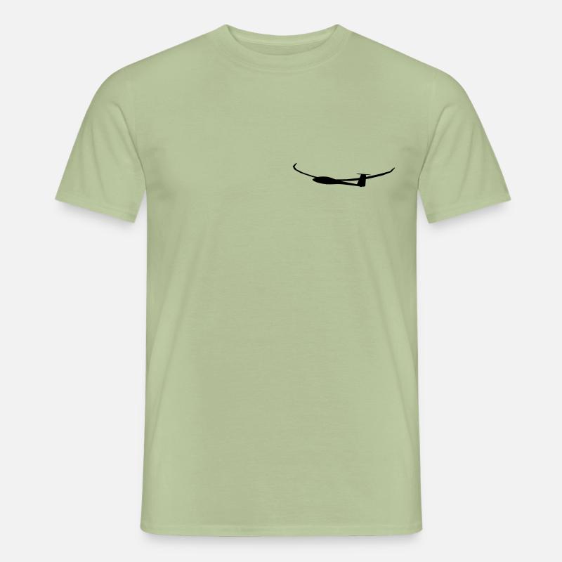 Glider Glider Glider Pilot Pilot - Men’s T-shirt - sage