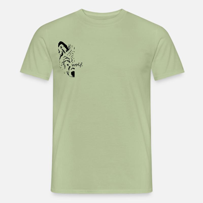 wolf - Männer T-Shirt - Sage