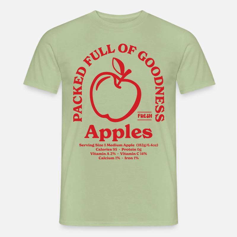 Äpfel Nährwert Rot - Männer T-Shirt - Sage