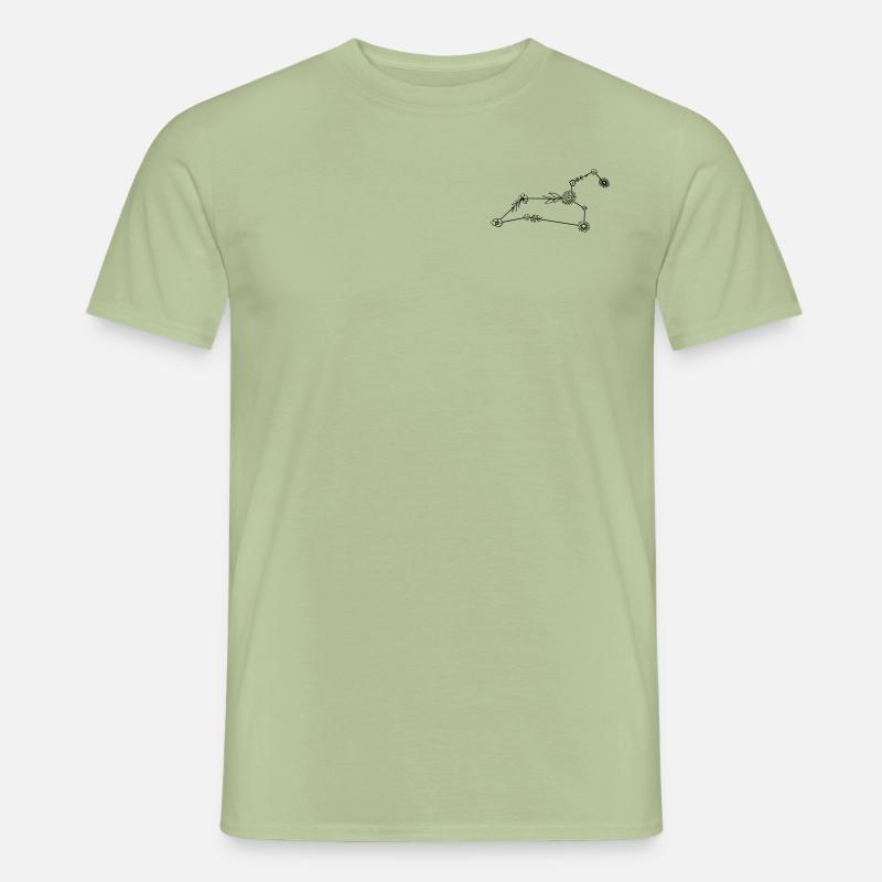 Blumiges Sternzeichen Löwe Männer T-Shirt