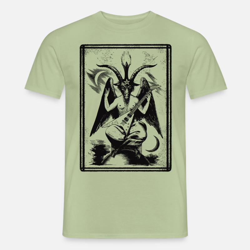 Baphomet durchsichtiger weißer Pfeil - Männer T-Shirt - Sage