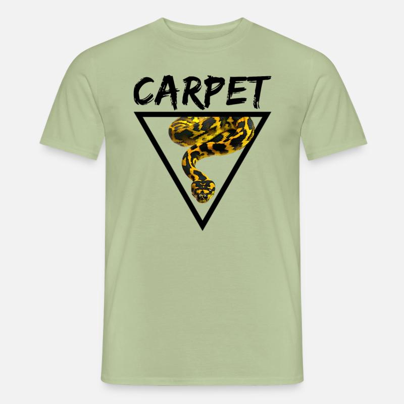 Teppichpython Geometrische Schlange Besitzer - Männer T-Shirt - Sage