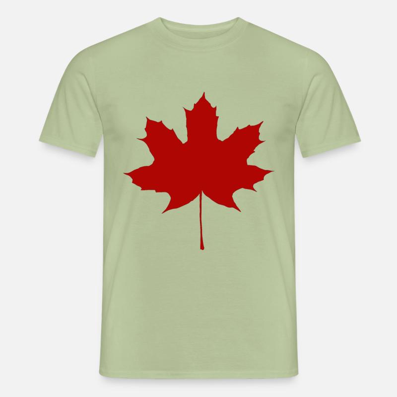 maple leaf - Men’s T-shirt - sage