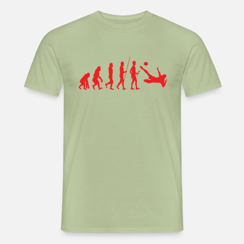 Fußball Evolution - Männer T-Shirt - Sage