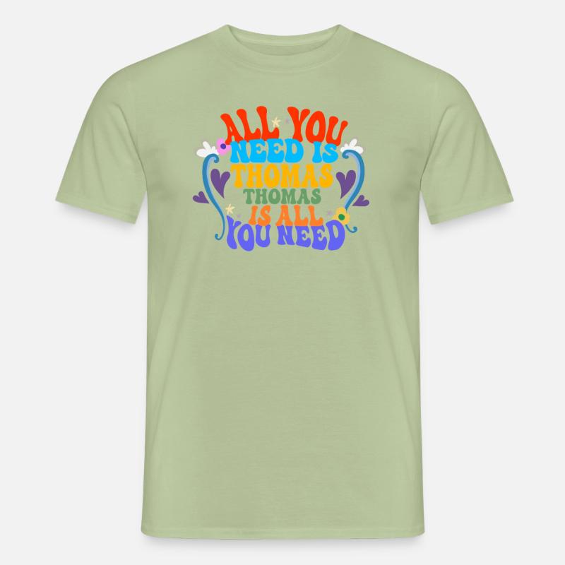 Thomas - Männer T-Shirt - Sage