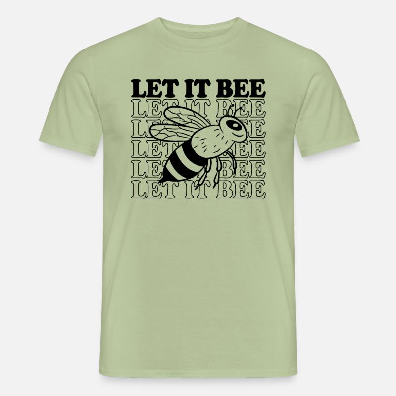 Let it Bee - Männer T-Shirt - Sage