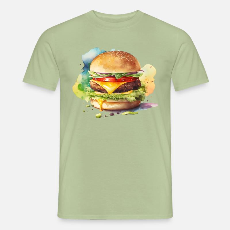 Burger Hamburger T-shirt homme