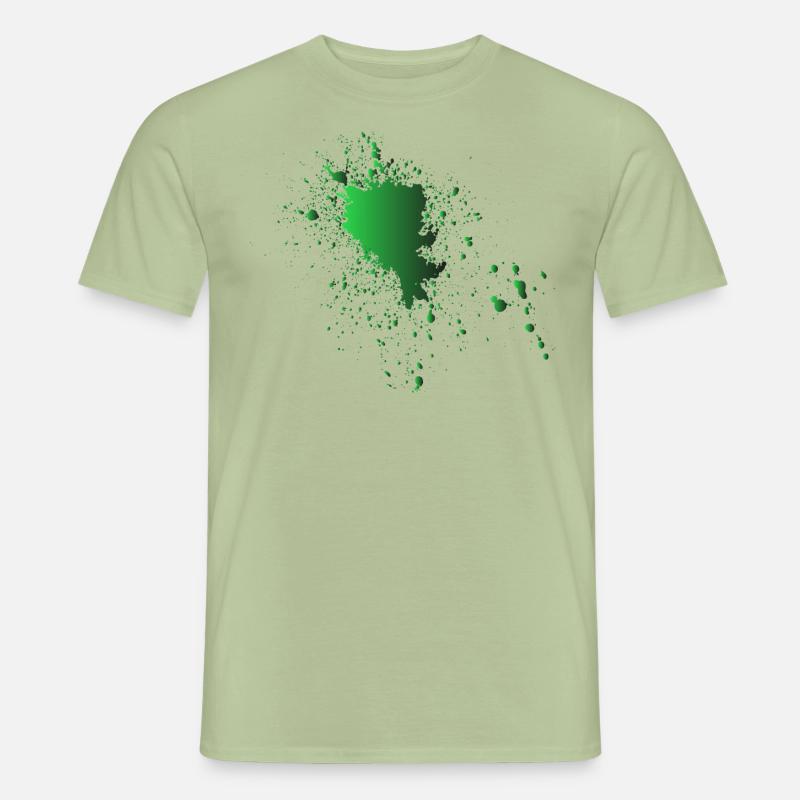 Patch couleur Ooops - T-shirt homme - vert sauge