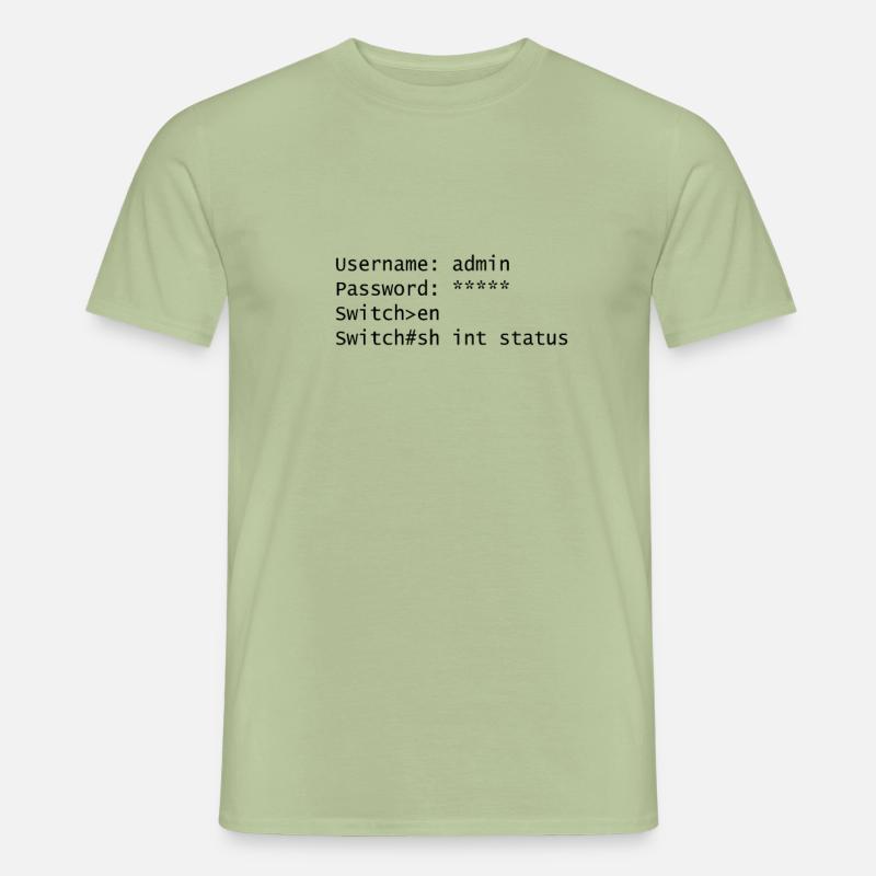 switch network administrator Admin Engineer - Men’s T-shirt - sage