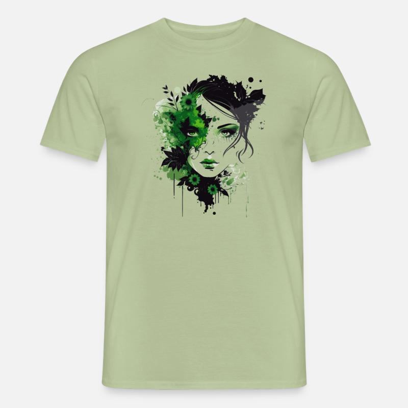 Blumenmädchen Männer T-Shirt