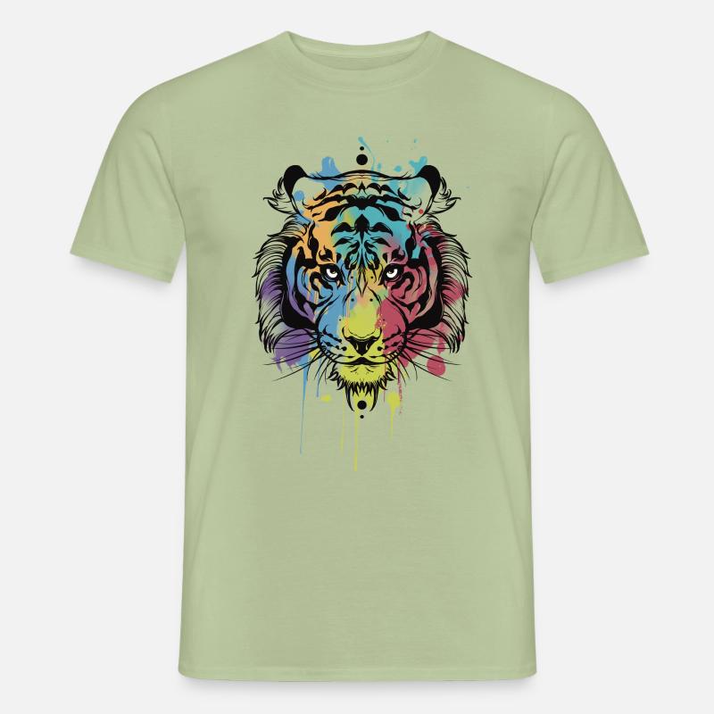 Tiger Aquarel Männer T-Shirt